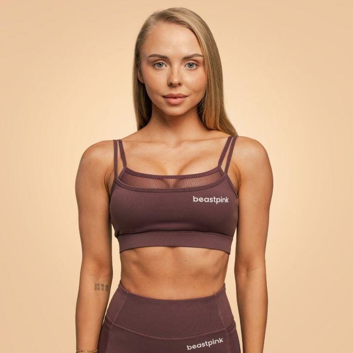 GymBeam BeastPink Športová podprsenka Breeze Mulberry