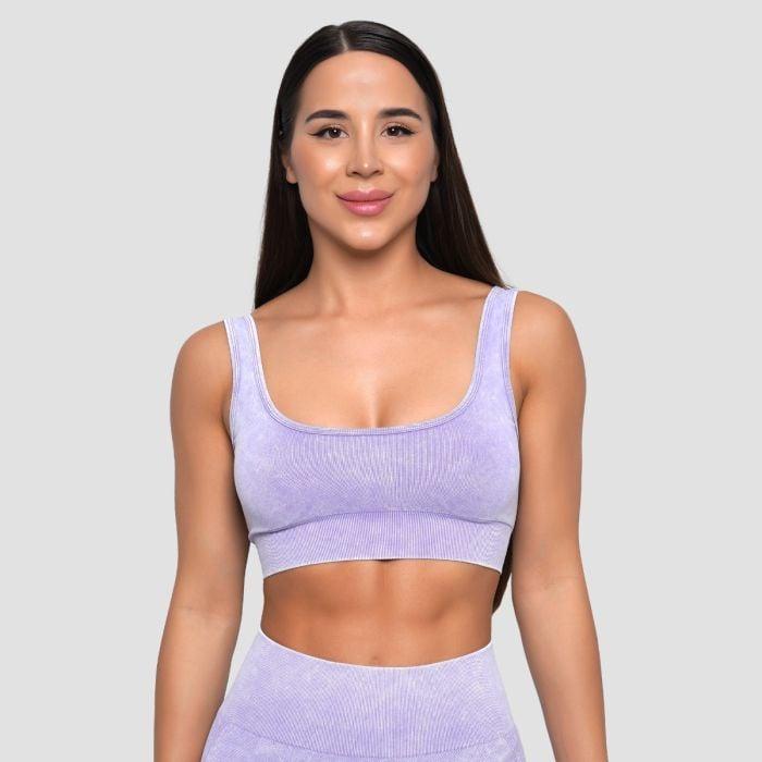 GymBeam Bezešvá sportovní podprsenka Lift Violet