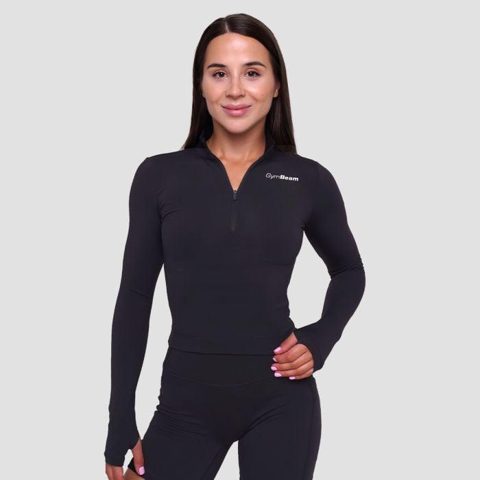 GymBeam Dámsky športový top Ignite Black