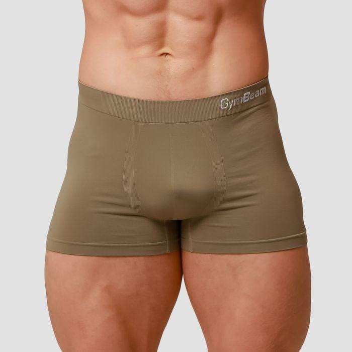 GymBeam Men’s Seamless Boxers 2Pack Army