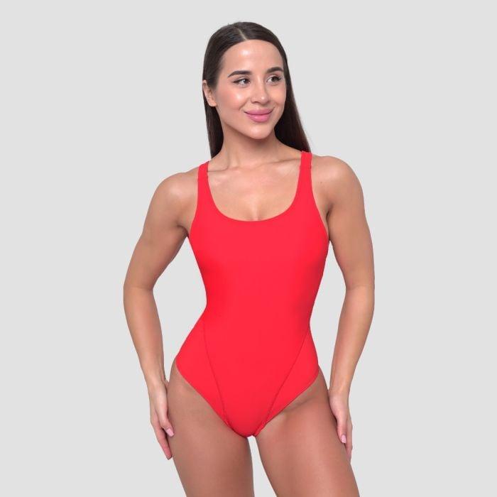 GymBeam Športové jednodielne plavky Red