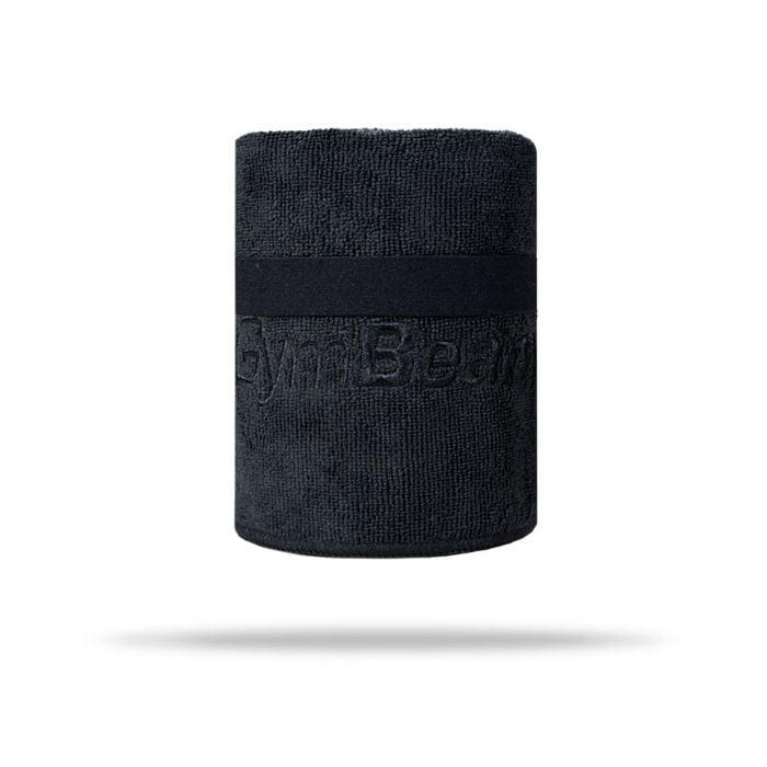 GymBeam Sportovní ručník z mikrovlákna Large Black
