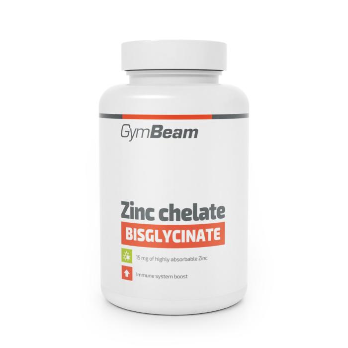 GymBeam Zinok chelát (bisglycinát) 90 kaps.