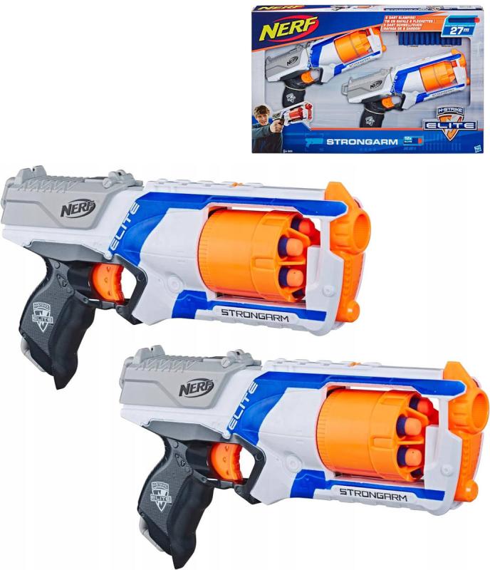 Hasbro NERF ELITE Strongarm dvojbalení set 2x blaster + 12 šipek