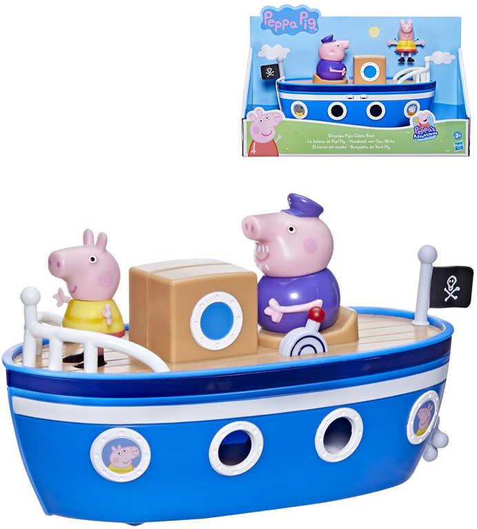 Hasbro Prasátko Peppa Pig Dědečkův parník set se 2 figurkami