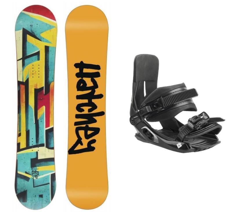 Hatchey City juniorský snowboard + Hatchey Tactic Junior vázání