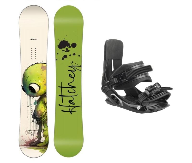 Hatchey Outcast detský snowboard + Hatchey Tactic Junior viazanie