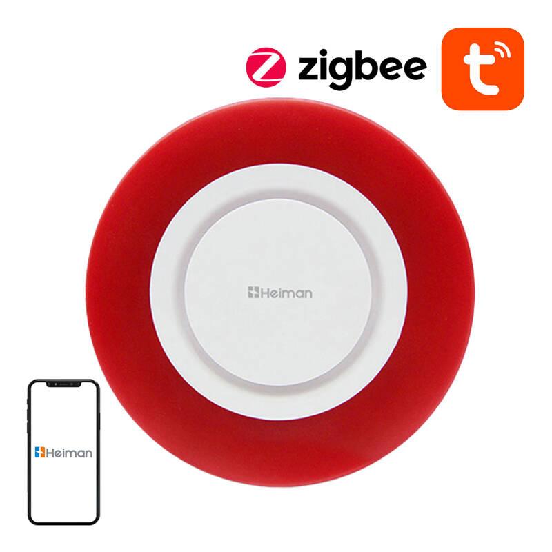 Heiman Chytrá bezdrátová poplašná siréna HS2WD Tuya Zigbee