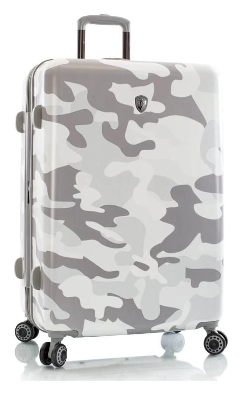 Heys White Camo L kufr + kosmetická taštička zdarma