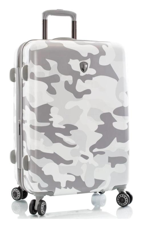 Heys White Camo M kufr + kosmetická taštička zdarma