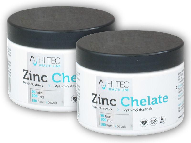 Hi Tec Nutrition 2x Health Line Zinc Chelate 500mg 90 tablet