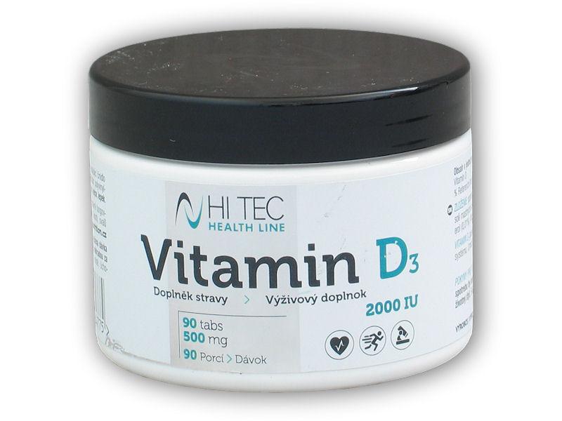 Hi Tec Nutrition Health Line Vitamín D3 2000IU 90 tabliet