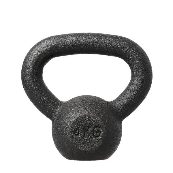 HMS Liatinový kettlebell KZG04 4 kg, čierny