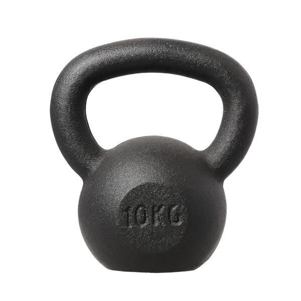 HMS Liatinový kettlebell KZG10 10 kg, čierny