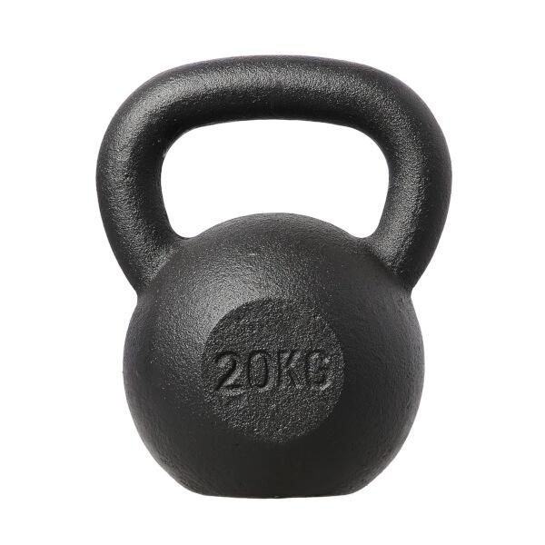 HMS Liatinový kettlebell KZG20 20 kg, čierny