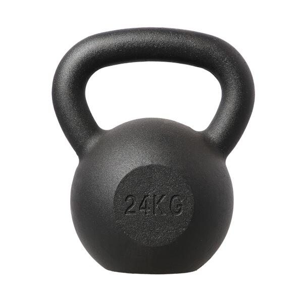 HMS Litinový kettlebell KZG24 24 kg, černý
