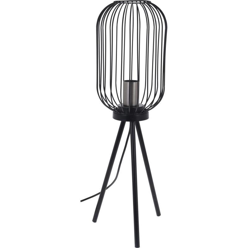 Homestyling Lampa kovová stříbrná 60 x 17,5 cm
