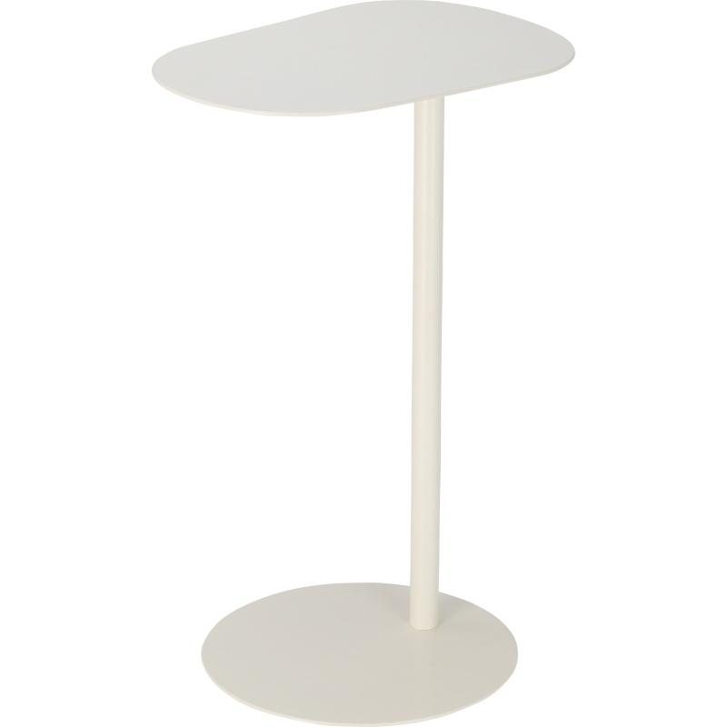 Homestyling Odkládací stolek oválný 35 x 53 cm bílá