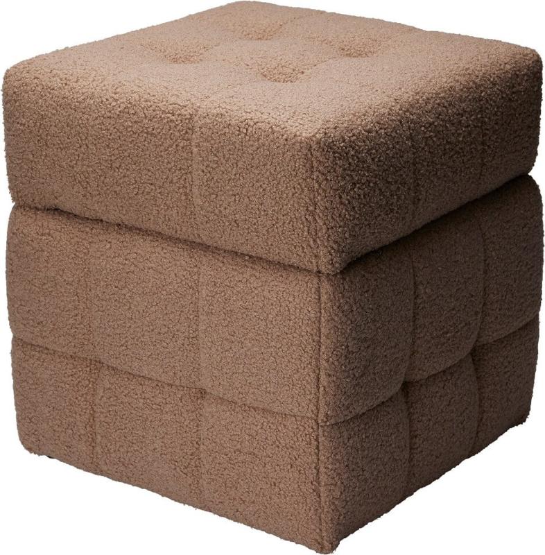 Homestyling Taburet s úložným prostorem 38x38x37 cm hnědá