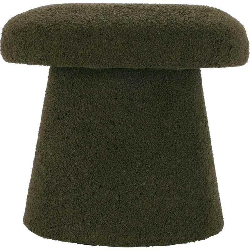 Homestyling Taburet ve tvaru houby 43 cm olivově zelená