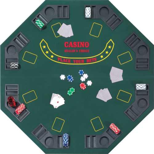 Hot Sports Poker stôl osemhranný 125 cm skladací