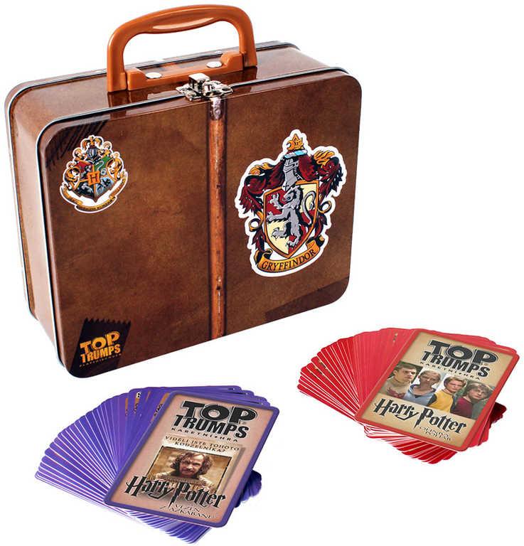 HRA Karetní Harry Potter Gryffindor v kovovém kufříku (společenská hra)