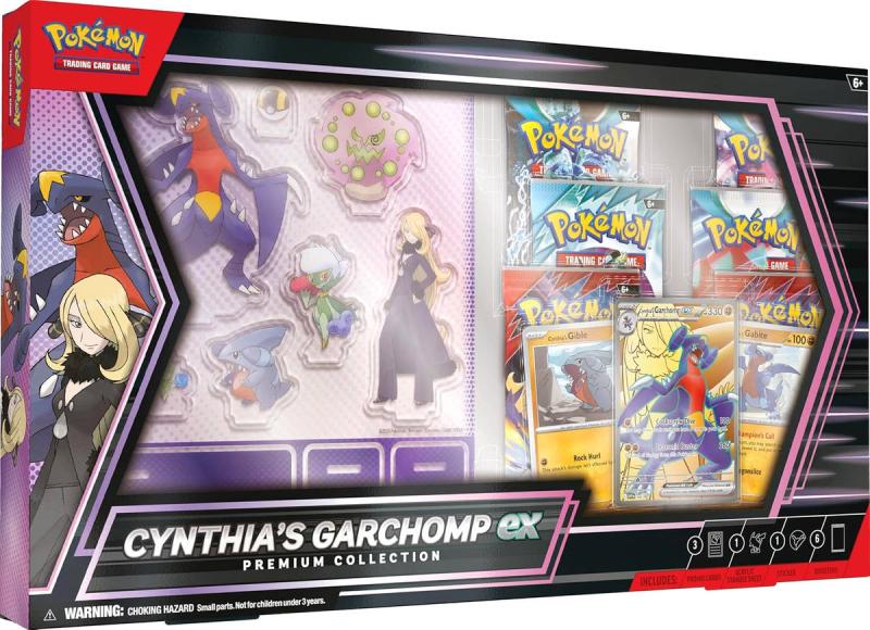Hra Pokémon TCG Cynthia’s Garchomp ex Premium Collection 6x booster