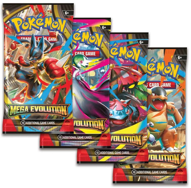 Hra Pokémon TCG ME01 Mega Evolution booster set 10 karet v sáčku