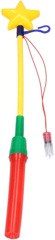 Hůlka barevná držák s hvězdou na lampion na baterie 50cm Světlo