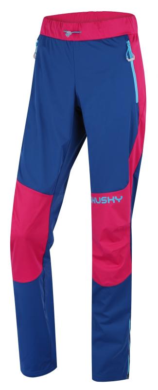 Husky Kala L pink/blue dámské softshellové kalhoty