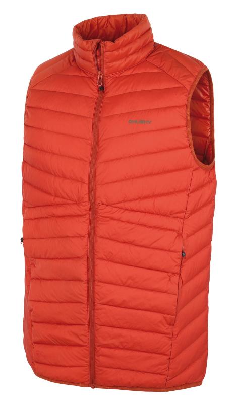 Husky Dresles M brick orange pánská péřová vesta