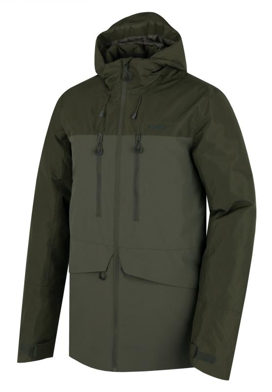 Husky Nebet M dark khaki pánska plnená zimná bunda
