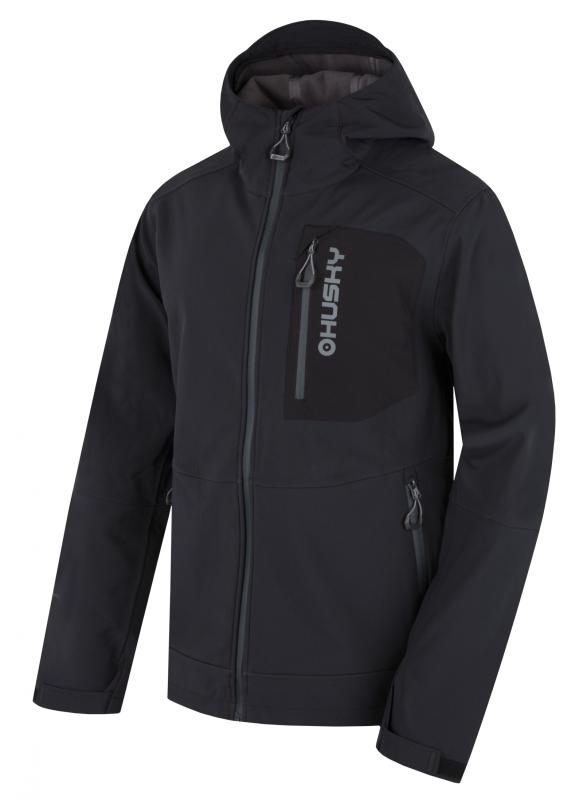 Husky Samai M black pánská softshell bunda