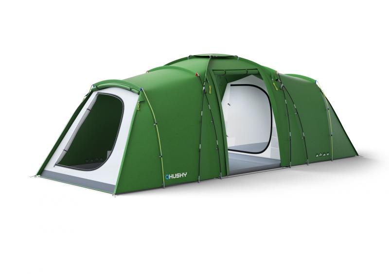 Husky Boston 6 zelený rodinný stan pre 6 osôb + šatka Kilpi