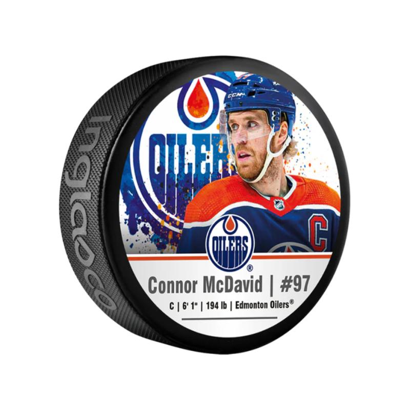 InGlasCo Fanouškovský puk NHL Stitch Blister Connor McDavid (1ks)
