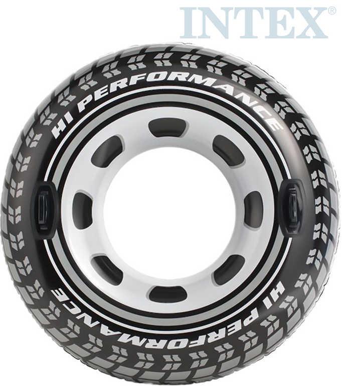 Intex Kruh dětský nafukovací 114cm pneumatika plavací kolo s úchyty do vody 56268