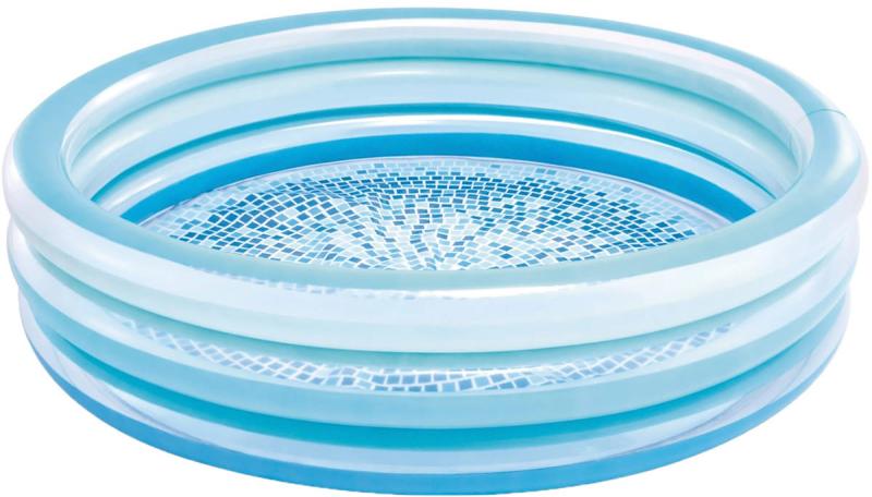 Intex Nafukovací bazén 147x33cm kulatý baby modrý Mozaika 58467