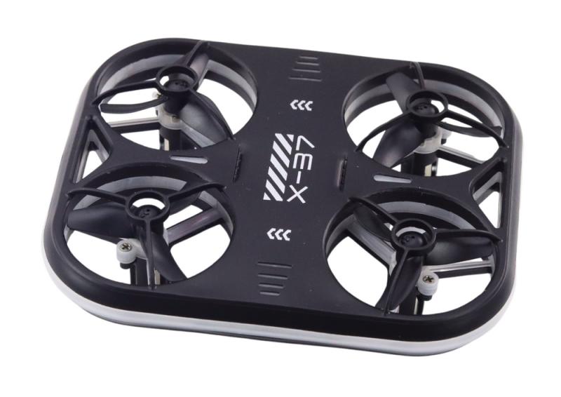IQ models SYMA X37 mini dron s LED osvětlením - černý