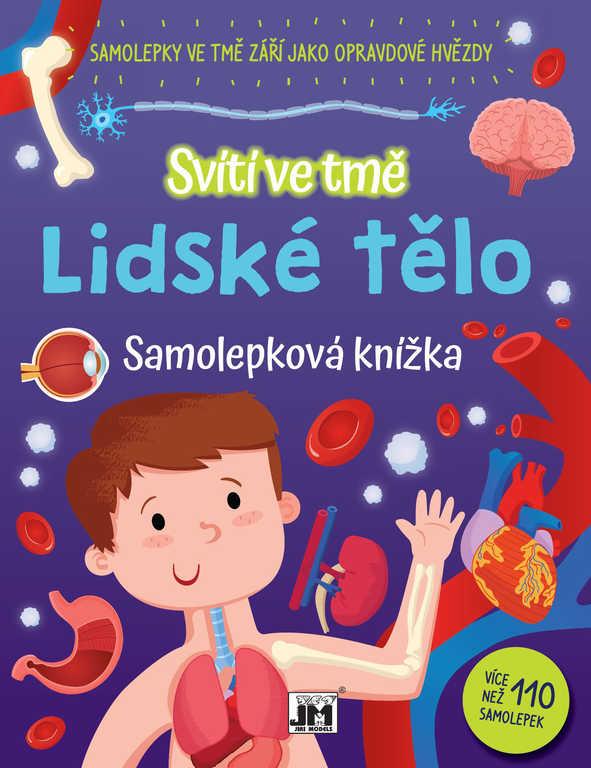 Jiri Models Knížka samolepková Lidské tělo svítí ve tmě