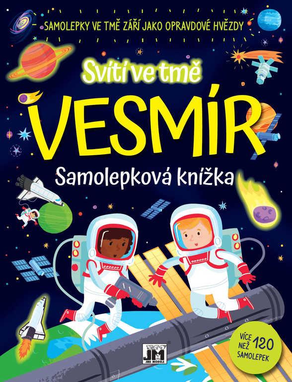 Jiri Models Knížka samolepková Vesmír svítí ve tmě