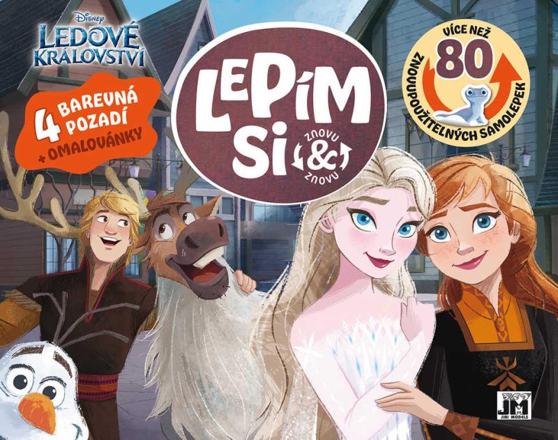 Jiri Models Lepím si znovu Ledové Království zábava se samolepkami