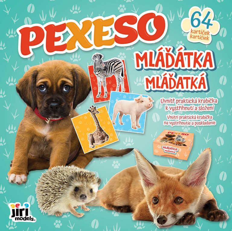 Jiri Models Pexeso v sešitu Mláďátka s krabičkou a omalovánkou