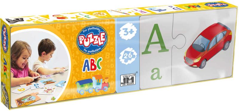 Jiri Models Puzzle naučné Abeceda pro předškoláky 26 dílků