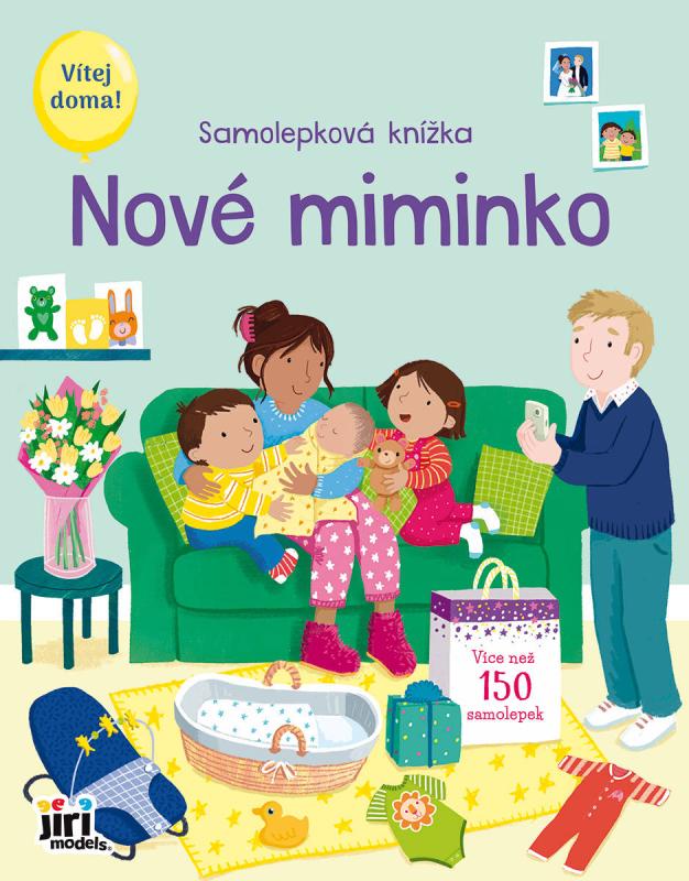 Jiri Models Samolepková knížka Nové miminko 150 samolepek