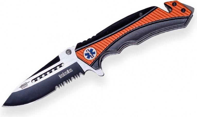 Joker záchranársky nôž Aeskulap orange s puzdrom