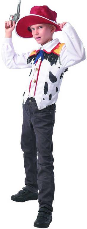KARNEVAL Šaty Kovboj vel.M (120-130cm) 5-9 let KOSTÝM