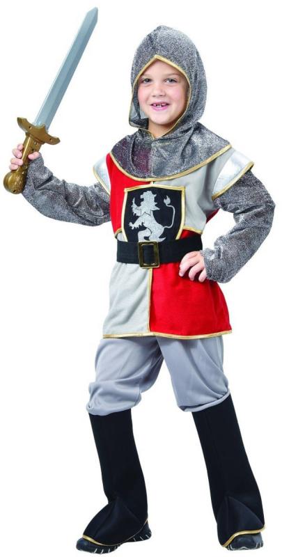 KARNEVAL Šaty rytíř vel.M (120-130cm) 5-9 let KOSTÝM