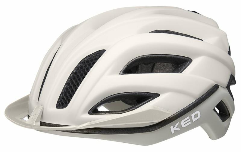 Levně Ked Champion Visor ash light matt cyklistická přilba - M (52-57 cm)