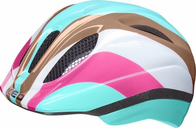 Ked Meggy II Trend rainbow retro blue cyklistická prilba