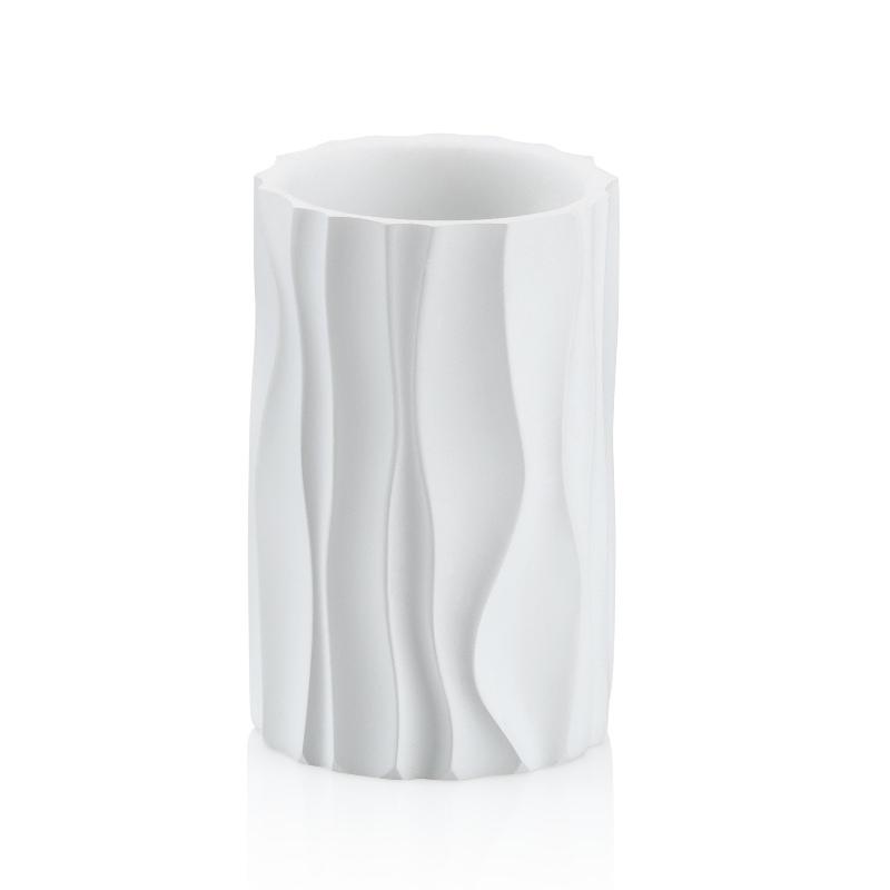 Kela Hrnek Merida polyresin bílý 10,5 cm 7,0 cm